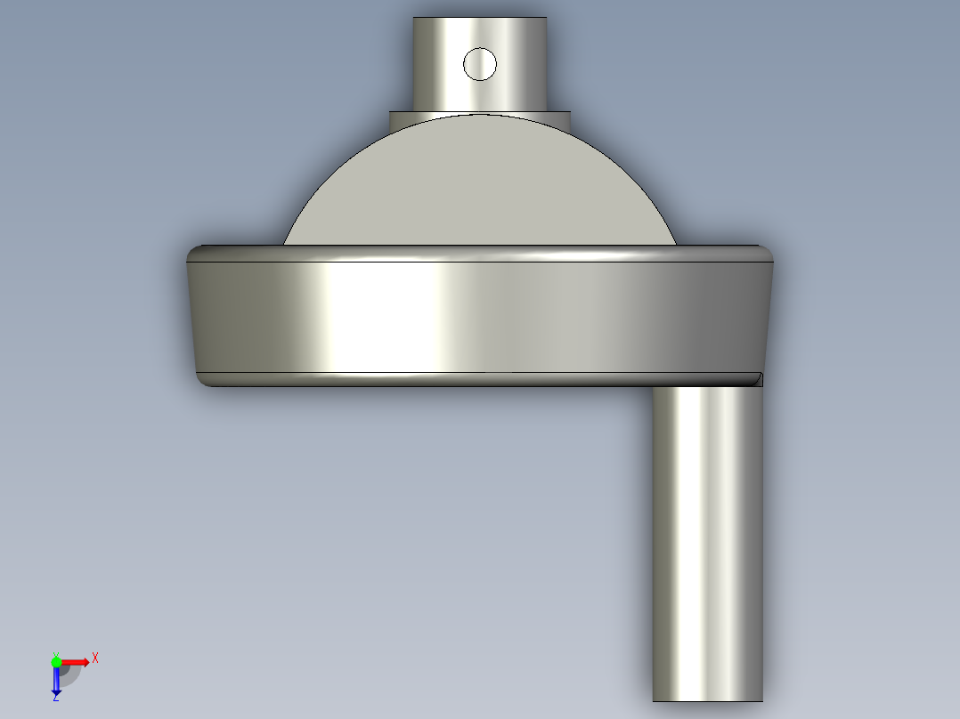S2-09-010006库存-3寸喷塑外圆71内孔直径8俯视图