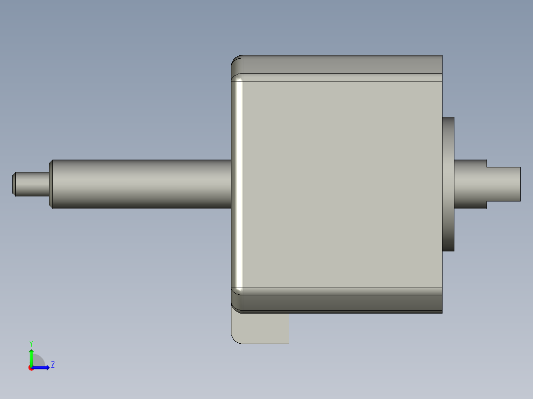 贯穿电机-42X34-200N-Tr8X2-83左视图