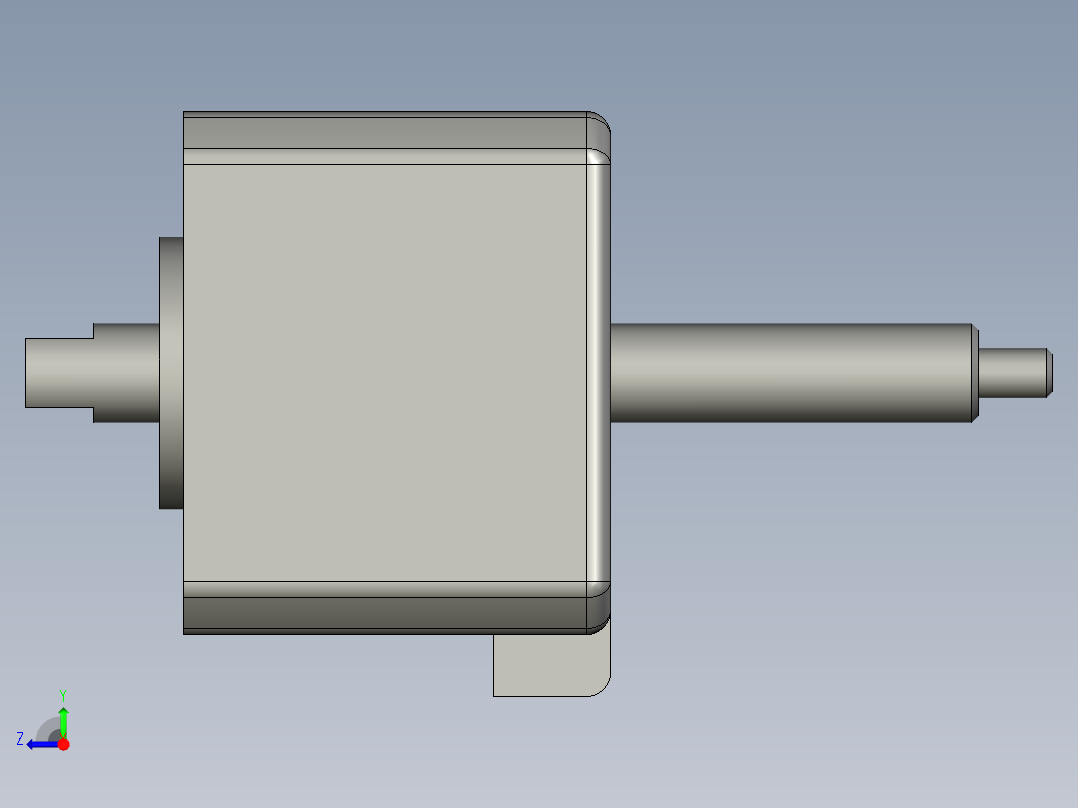 贯穿电机-42X34-200N-Tr8X2-83右视图