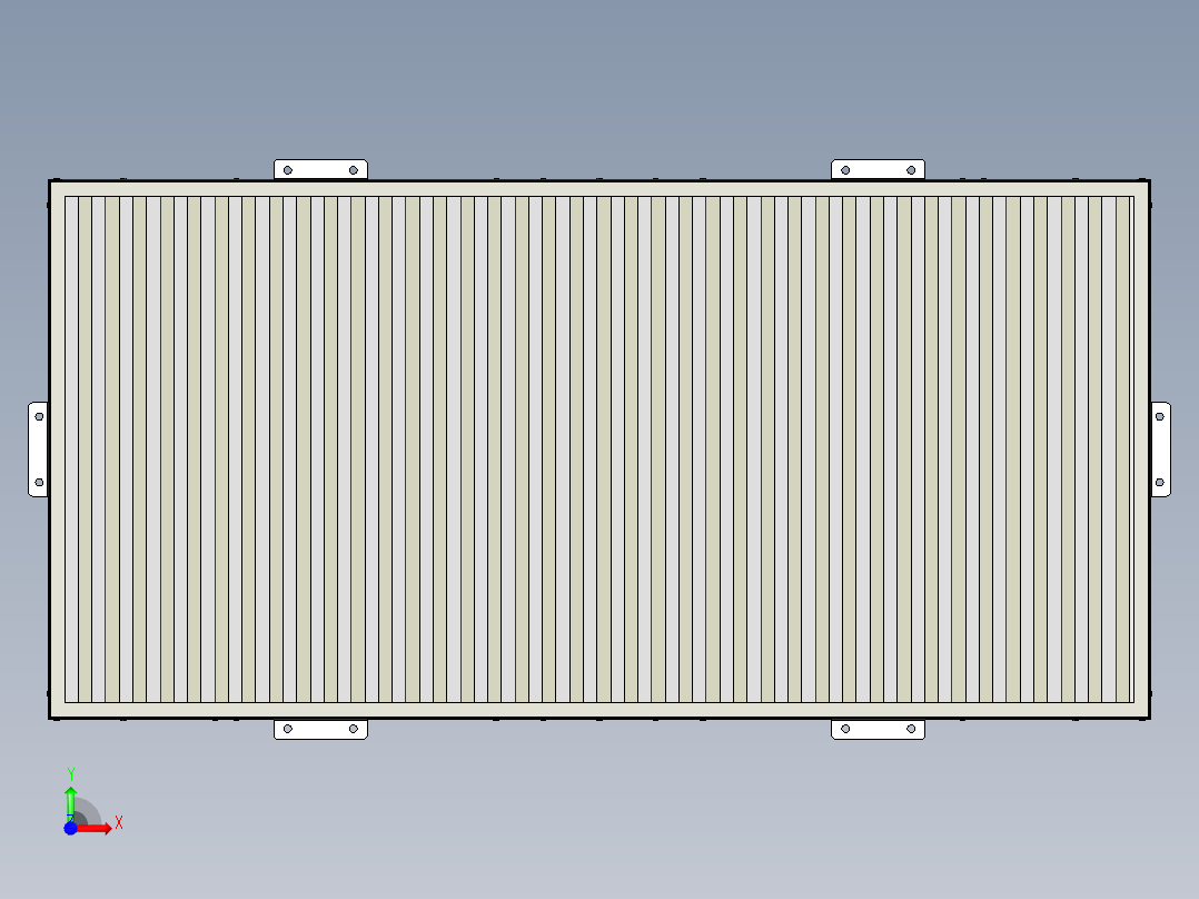 FFU空气净化单元3D模型前视图