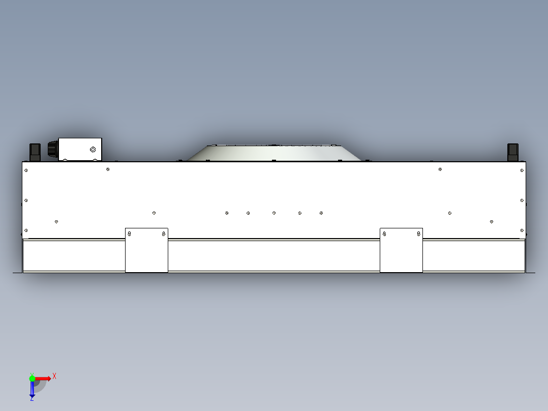 FFU空气净化单元3D模型俯视图