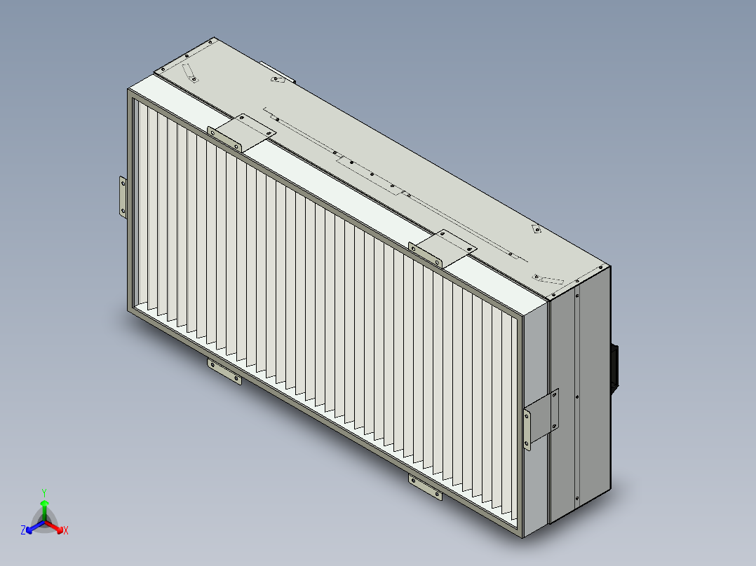 FFU空气净化单元3D模型正等轴测图