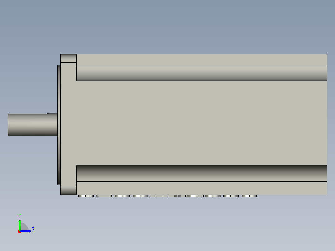 LJ-CJ-629步进电机86CM120-BZ(驱动DMA882S)左视图