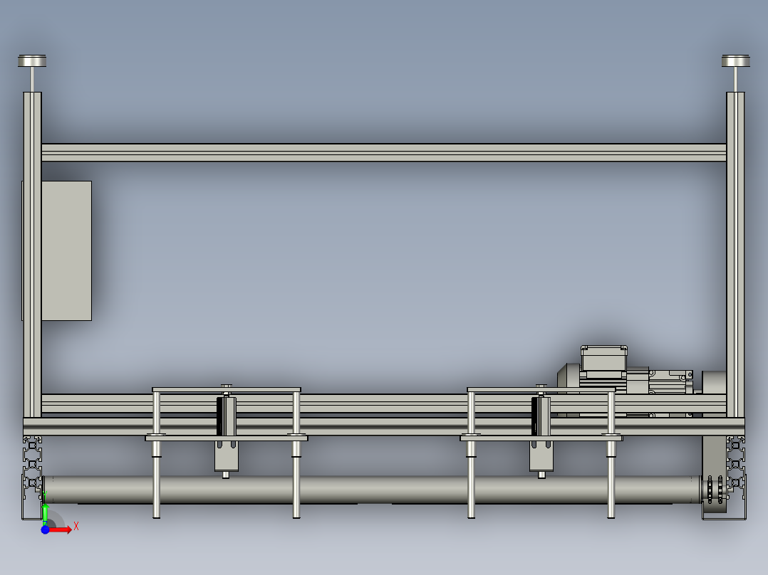 7092-0500-0000后段滚筒线前视图
