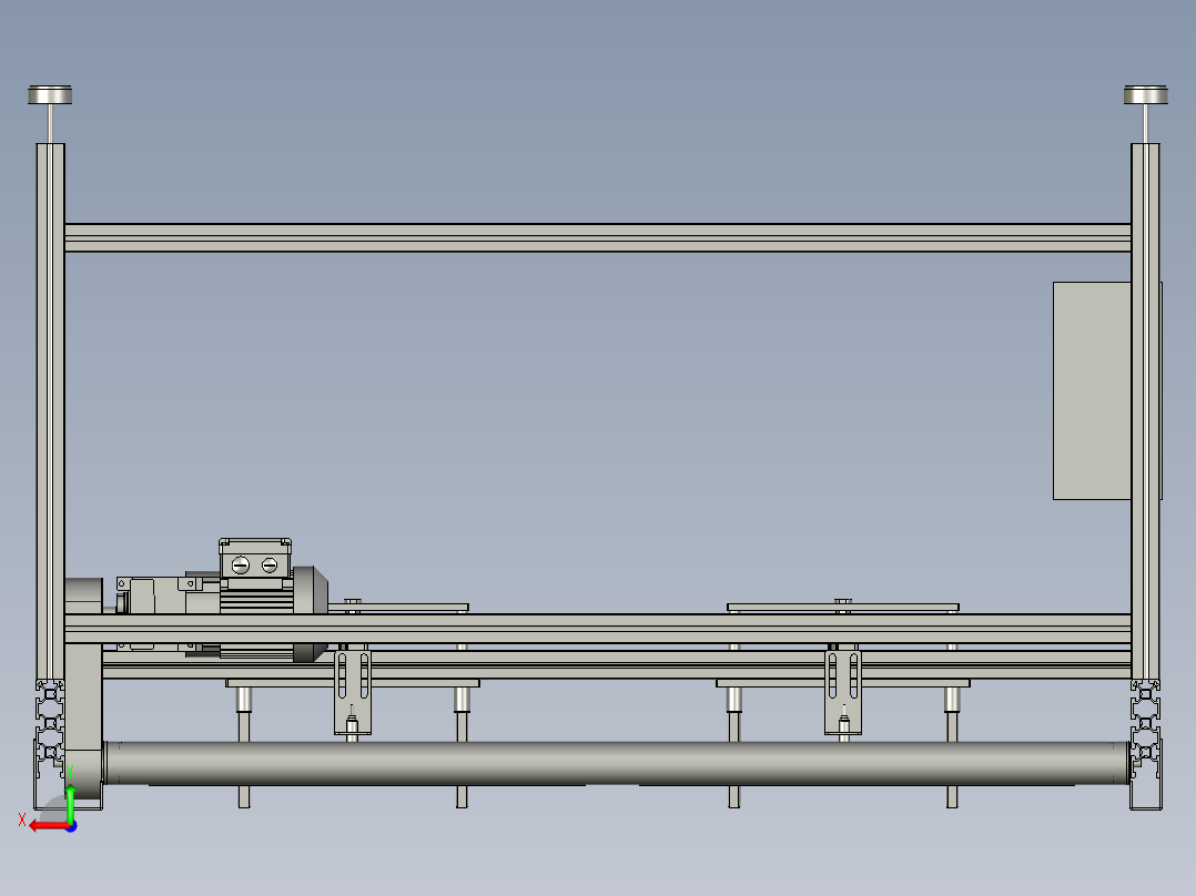 7092-0500-0000后段滚筒线后视图