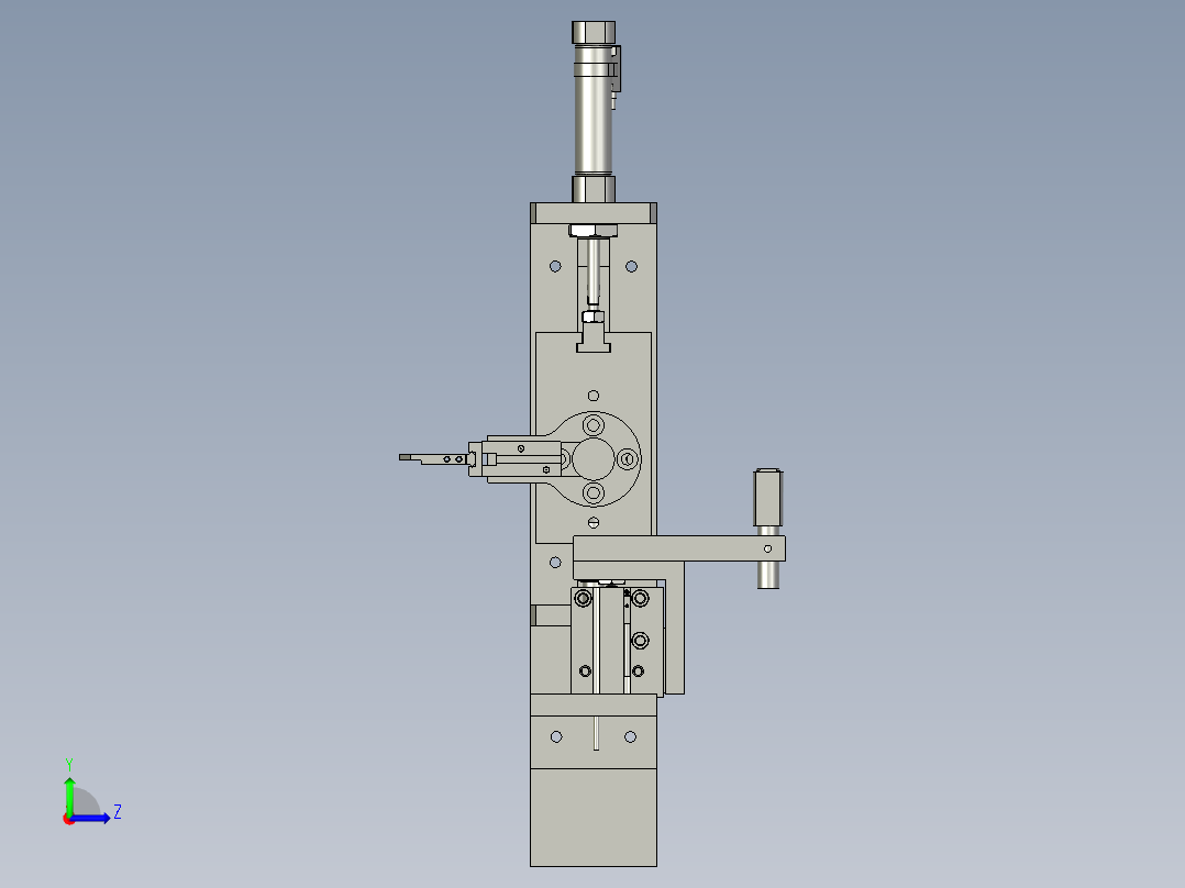 垫片翻转组件左视图