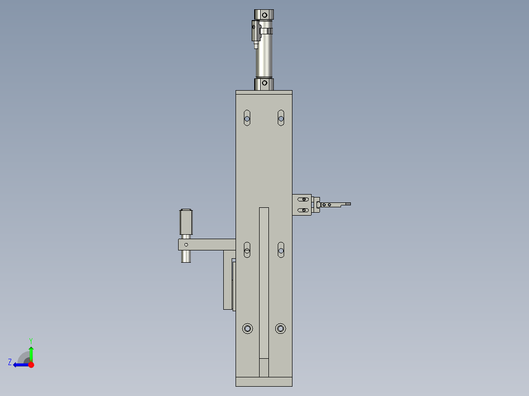 垫片翻转组件右视图