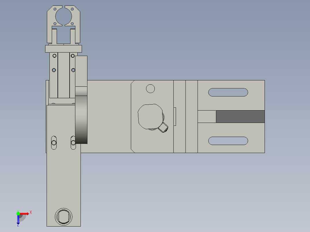 垫片翻转组件俯视图