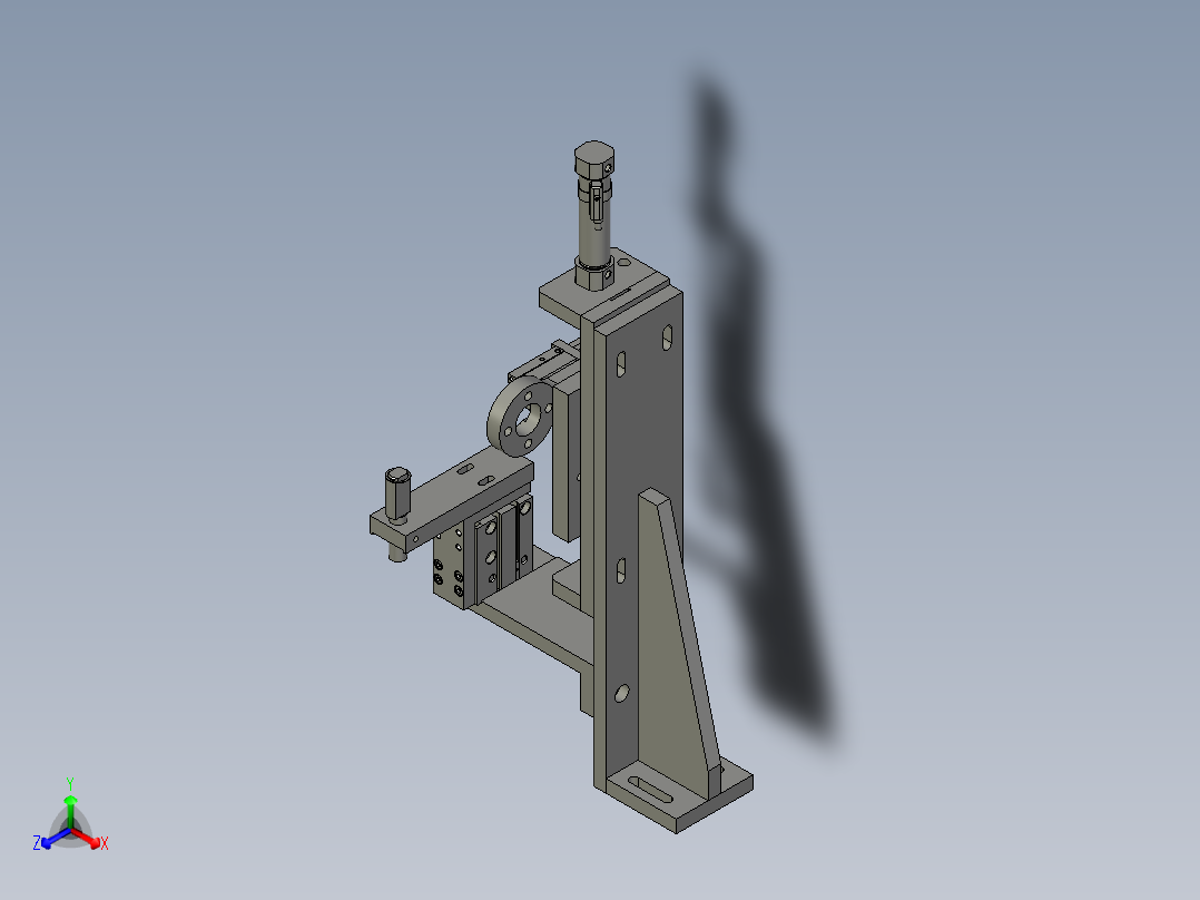 垫片翻转组件正等轴测图