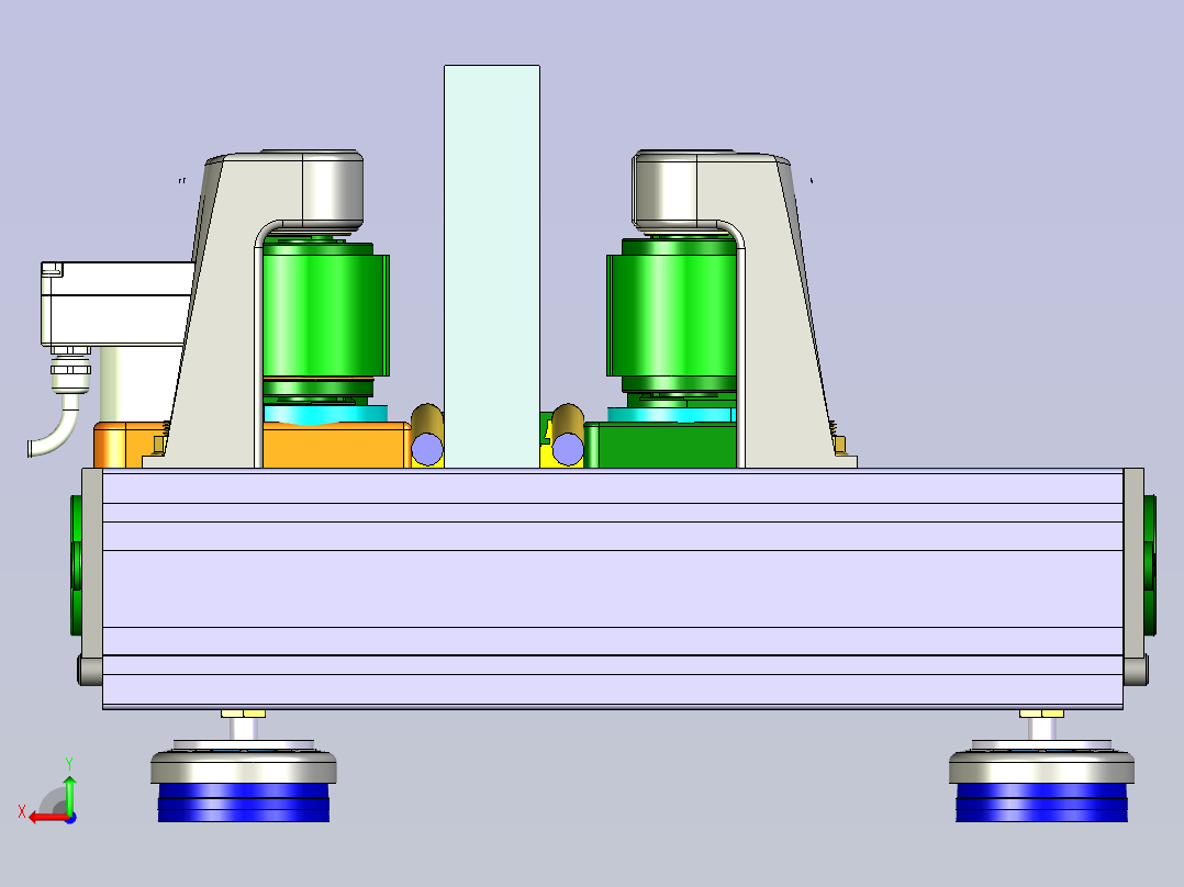 扁形纸箱输送线设计后视图