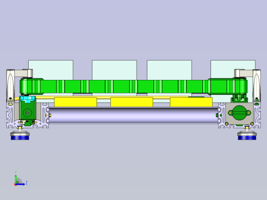 扁形纸箱输送线设计左视缩略图