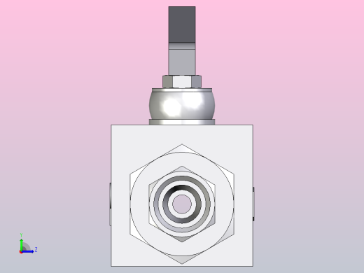 EO标准液压接头 2通不锈钢球阀KH06L71左视缩略图