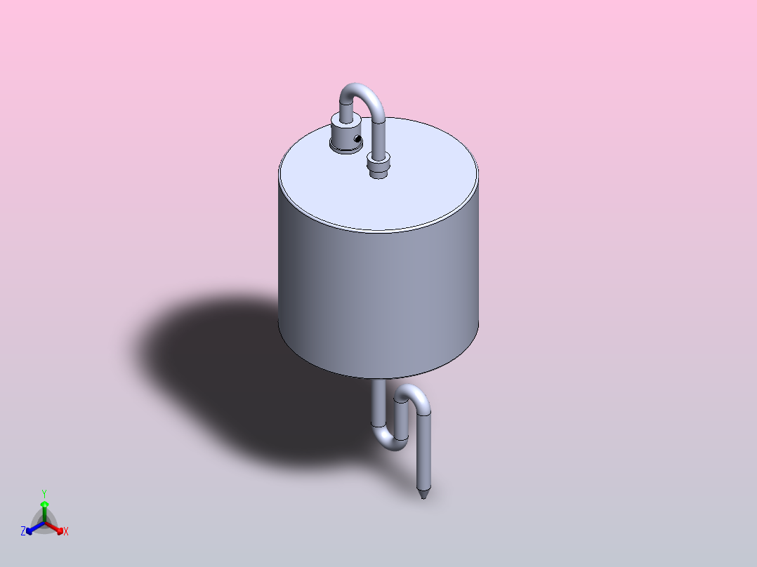 环保节能型滴定润滑装置正等轴测图