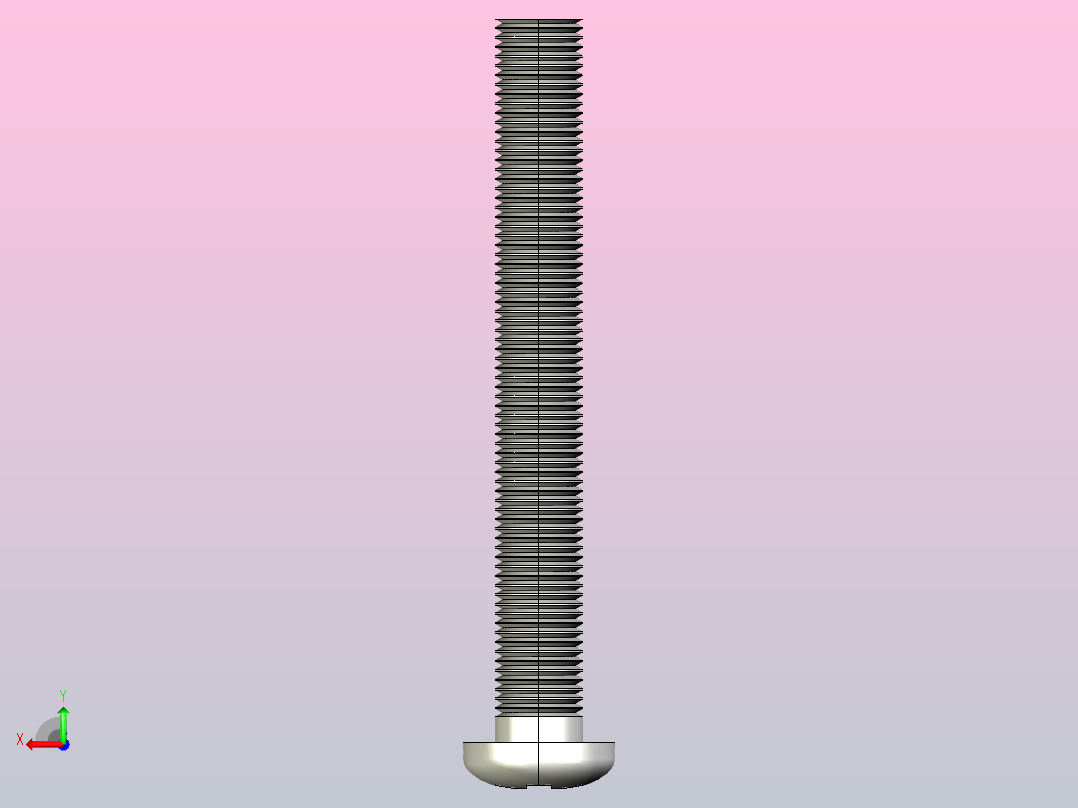 螺丝M3 X25后视图