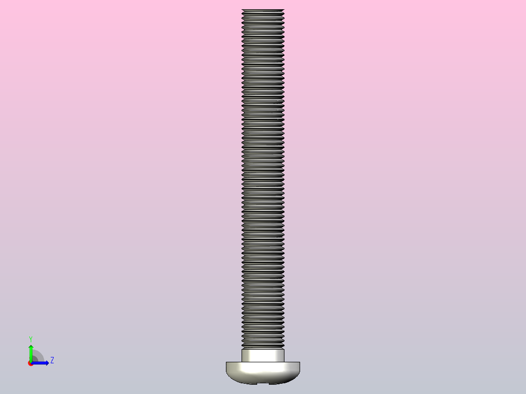 螺丝M3 X25左视图