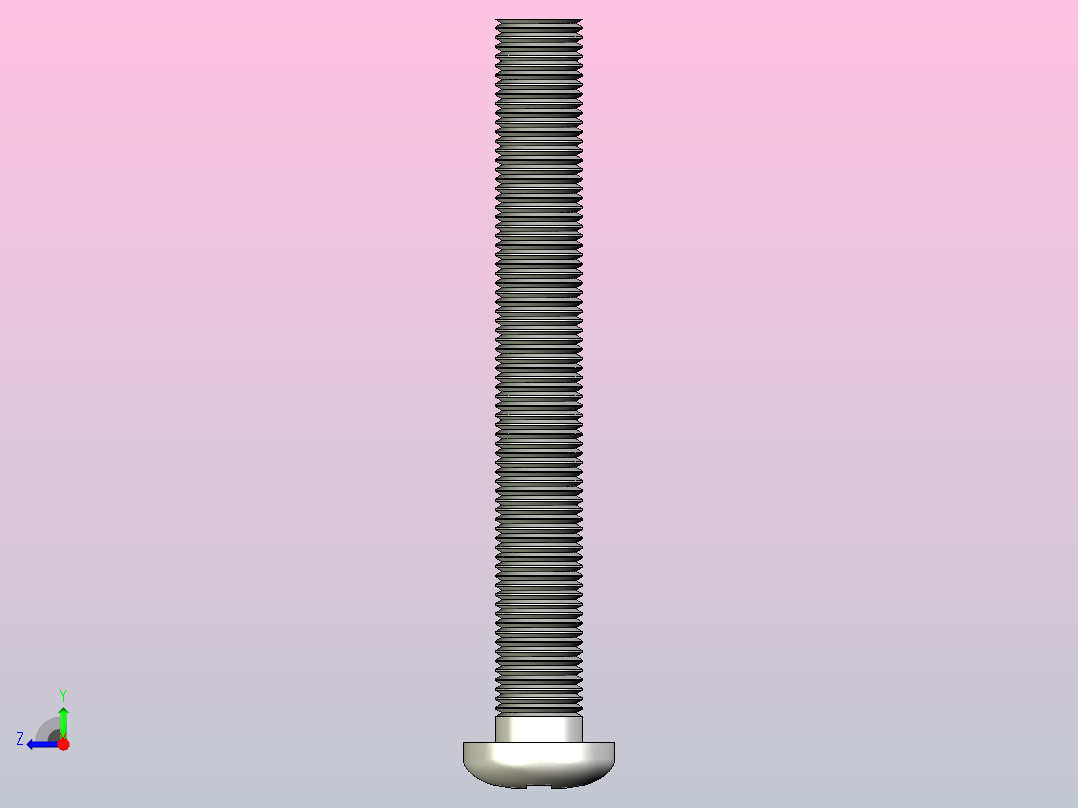 螺丝M3 X25右视图