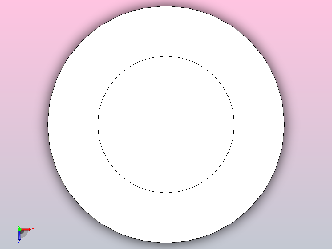 螺丝M3 X25俯视图