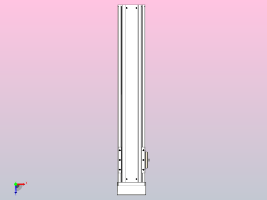 日规模组半封闭丝杆TPA-HNR-85S-1610C-L400-MP-Y-P20-N3俯视缩略图
