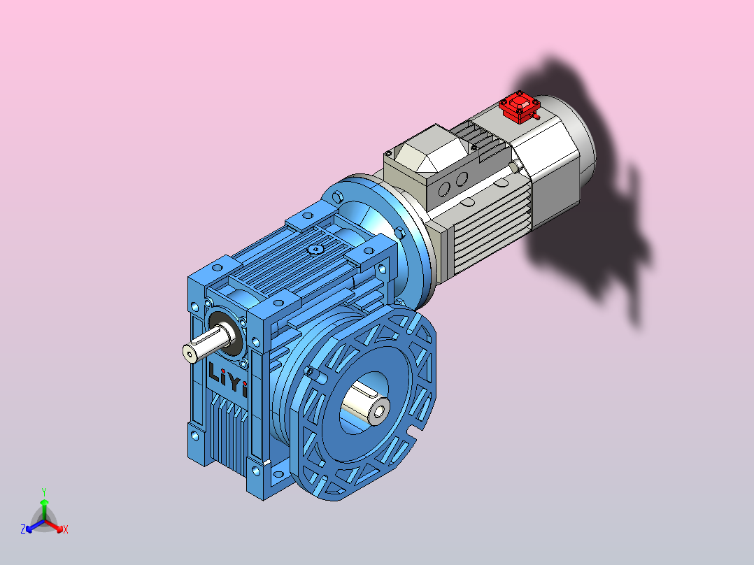 NMRV110蜗轮蜗杆减速机[RV110-E-100-1.1kW-FA1-SZ]主视图