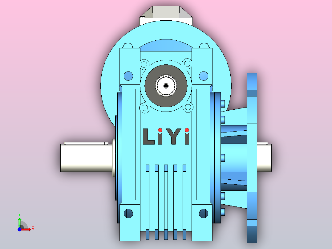 NMRV110蜗轮蜗杆减速机[RV110-E-100-1.1kW-FA1-SZ]前视图