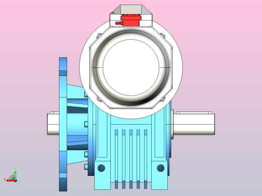 NMRV110蜗轮蜗杆减速机[RV110-E-100-1.1kW-FA1-SZ]后视缩略图