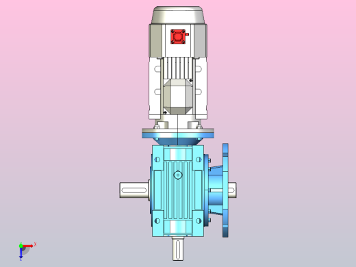NMRV110蜗轮蜗杆减速机[RV110-E-100-1.1kW-FA1-SZ]俯视缩略图