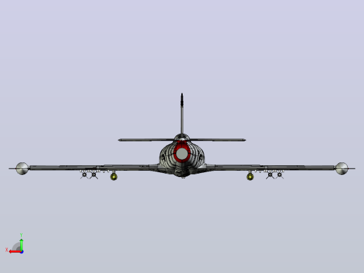 J-21 Jastreb -南斯拉夫60年代设计的轻型攻击机后视缩略图