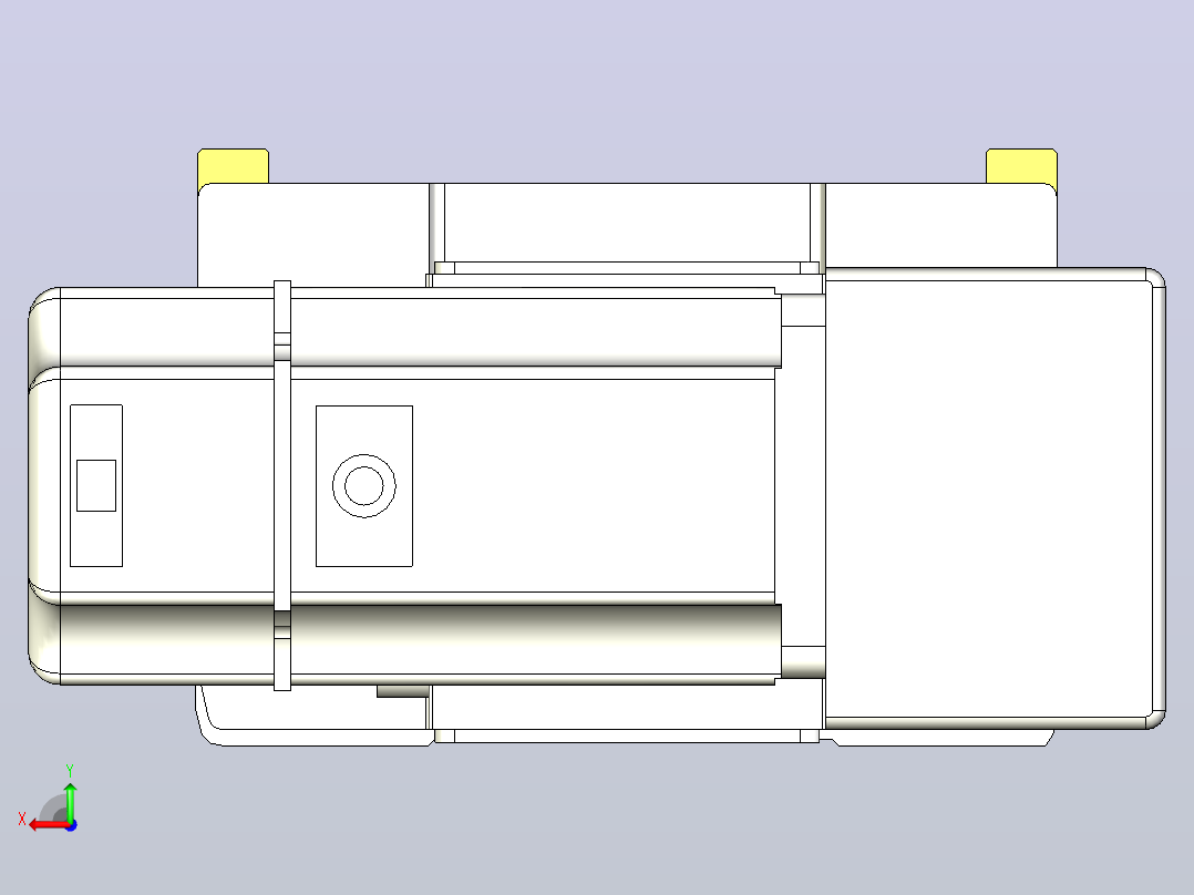 ATB14-R-300-200W ATB14 皮带驱动直线滑台模组后视图