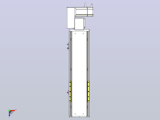 ATB14-R-300-200W ATB14 皮带驱动直线滑台模组俯视缩略图