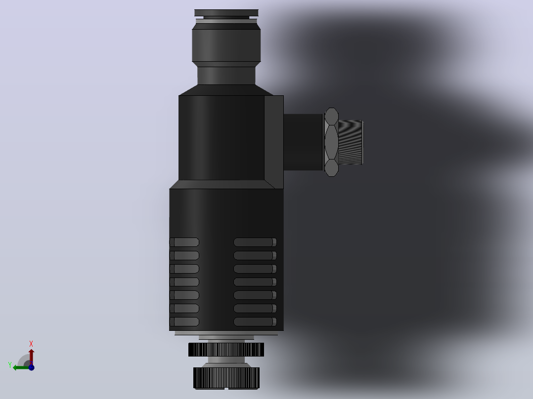 ISE-G 带节流消声器的快速排气阀-G螺纹_ISE08-G01俯视图