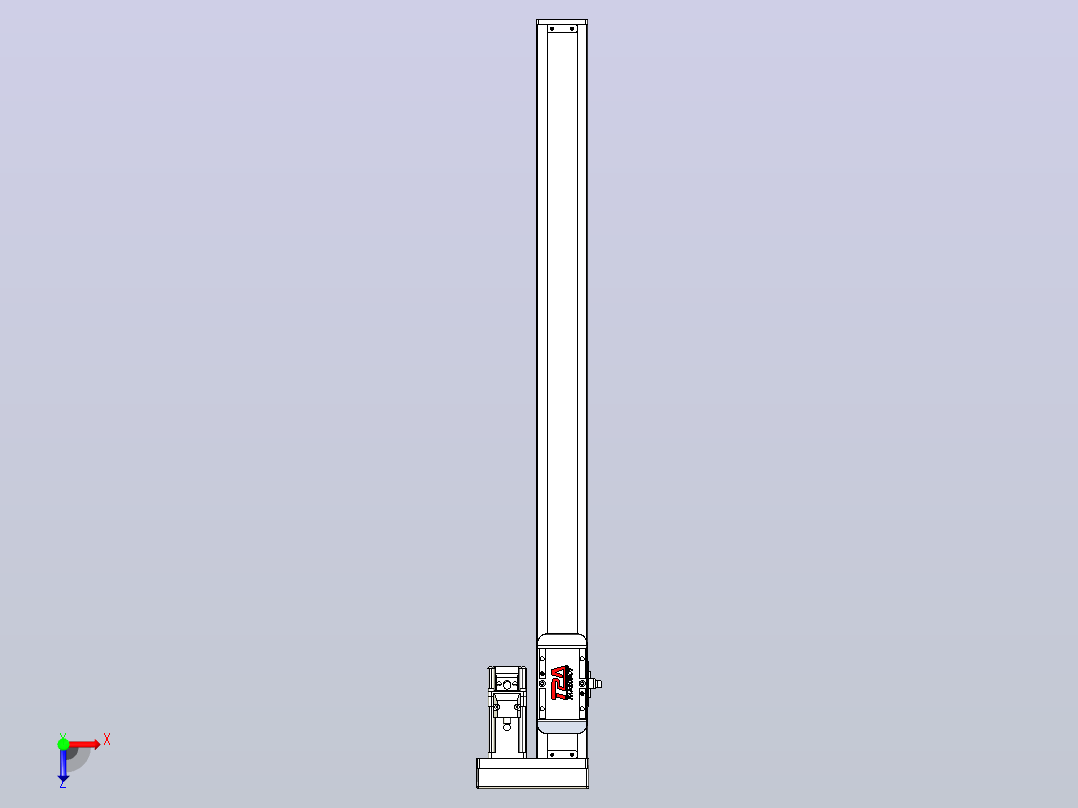 滚珠丝杠直线轴带导轨全封闭TPA-HCR-50S-1210C-L580-ML-Y-P10-N3俯视图