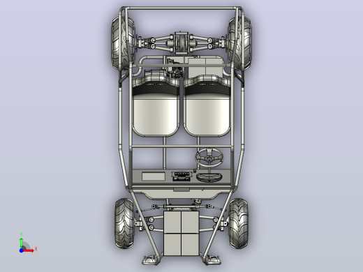 轻型越野车结构3D图纸 STP格式前视缩略图