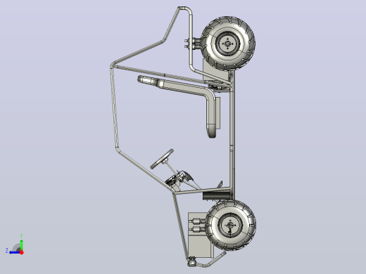 轻型越野车结构3D图纸 STP格式右视缩略图