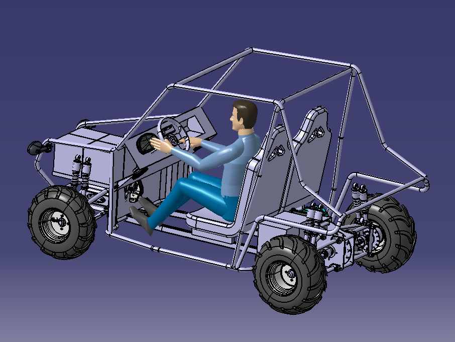 轻型越野车结构3D图纸 STP格式