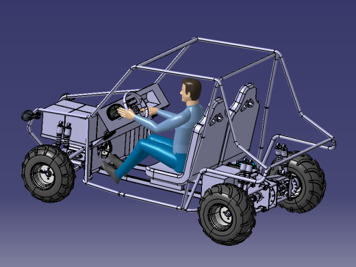 轻型越野车结构3D图纸 STP格式缩略图