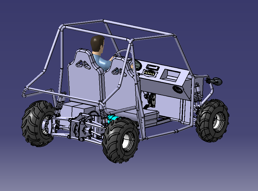 轻型越野车结构3D图纸 STP格式