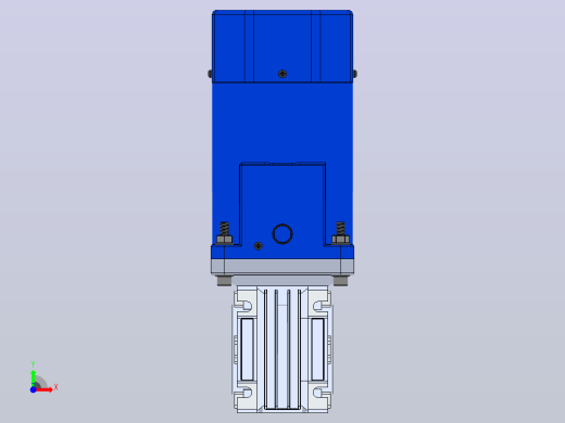 带齿轮箱的110V-220V交流感应齿轮电机前视缩略图