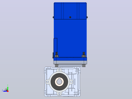 带齿轮箱的110V-220V交流感应齿轮电机右视缩略图
