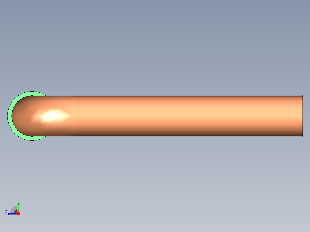 插头连接器Wirebridge_12.7xD0.6mm右视图
