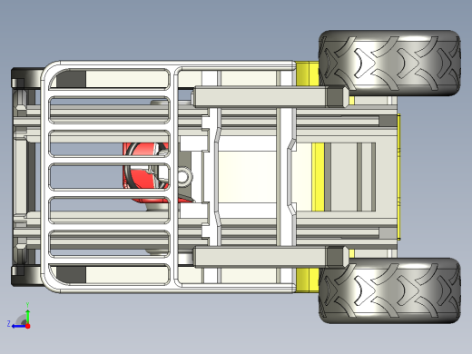 叉车3D模型右视缩略图