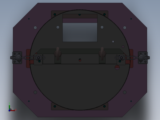左侧板组件焊接夹具前视缩略图