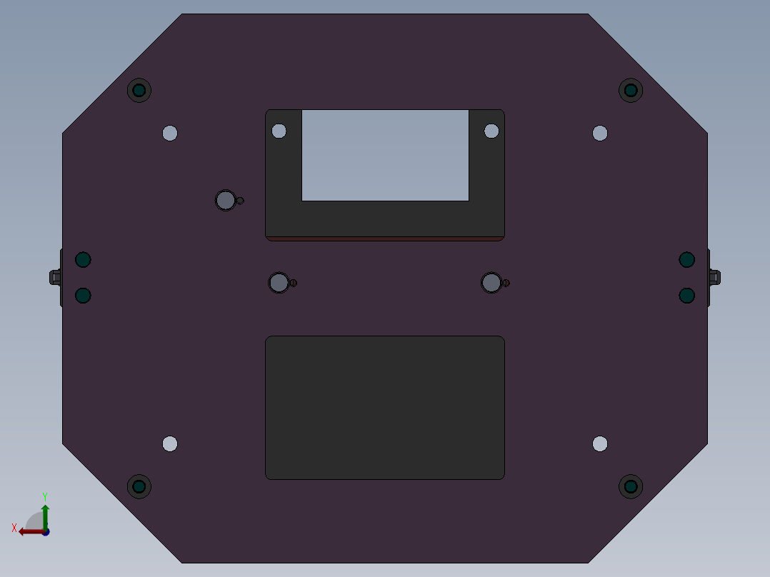 左侧板组件焊接夹具后视图