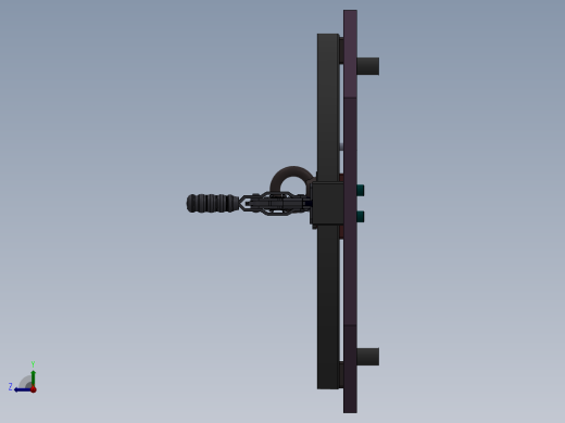 左侧板组件焊接夹具右视缩略图