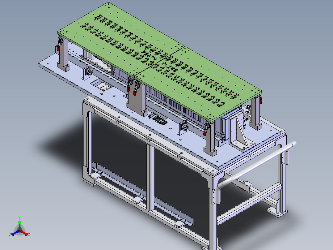 新能源捆扎电池巴片焊接工装sw21可编辑