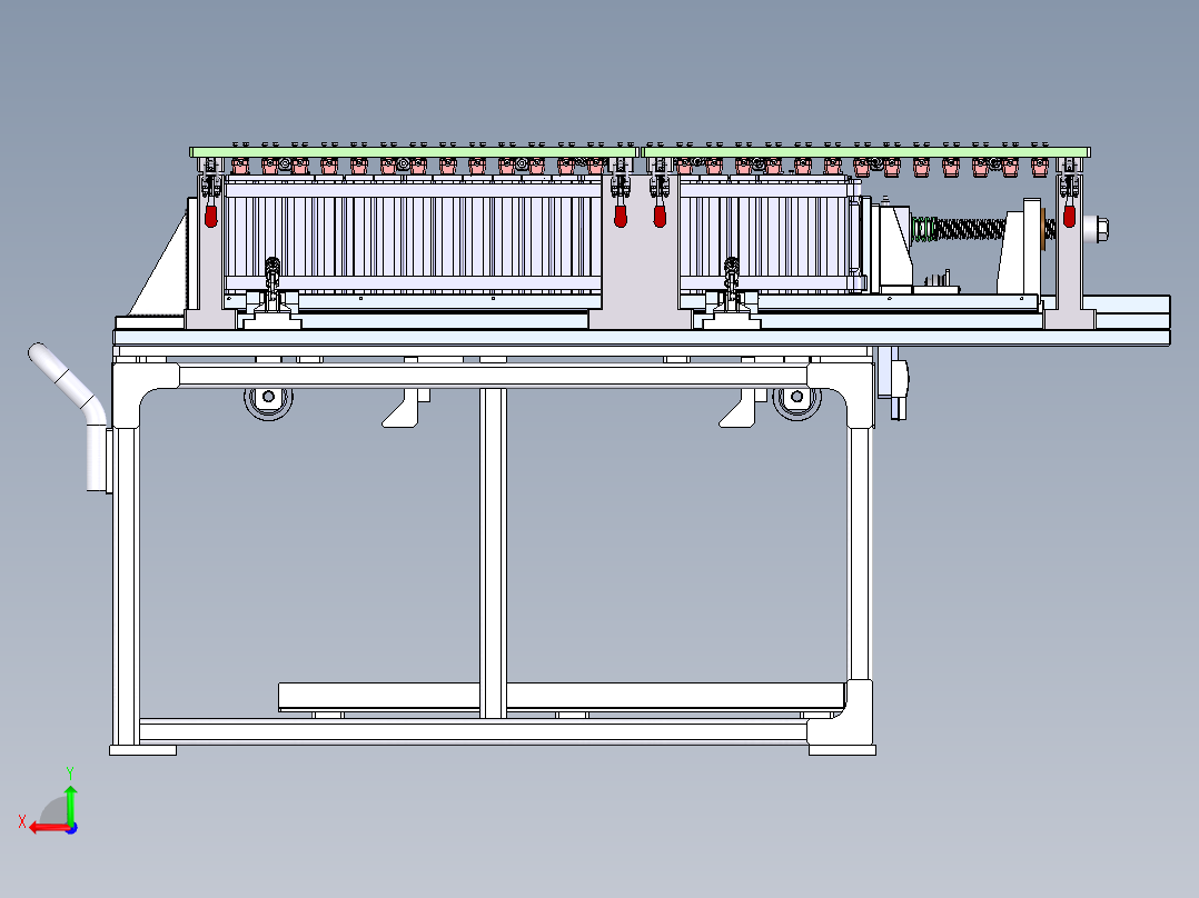 新能源捆扎电池巴片焊接工装sw21可编辑后视图