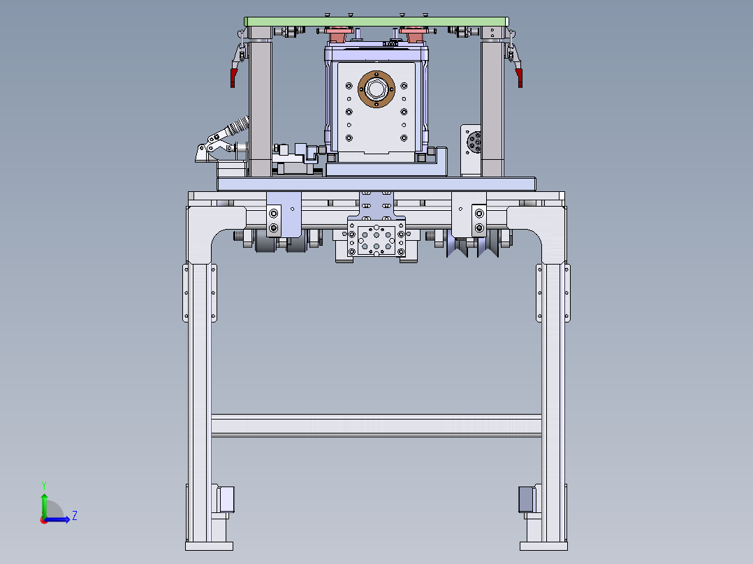 新能源捆扎电池巴片焊接工装sw21可编辑左视图