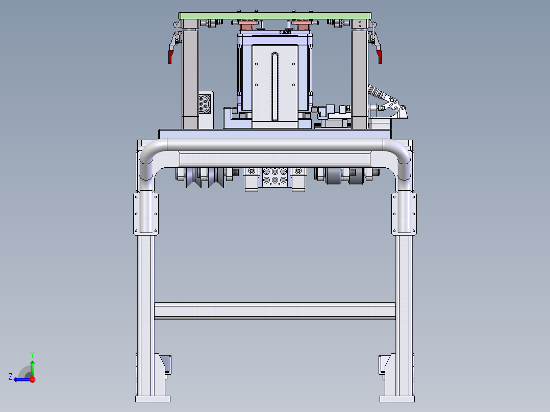 新能源捆扎电池巴片焊接工装sw21可编辑右视图