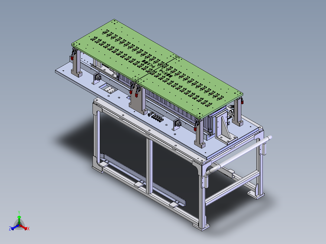 新能源捆扎电池巴片焊接工装sw21可编辑正等轴测图