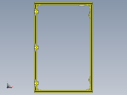 铝合金型材开闭门前视缩略图