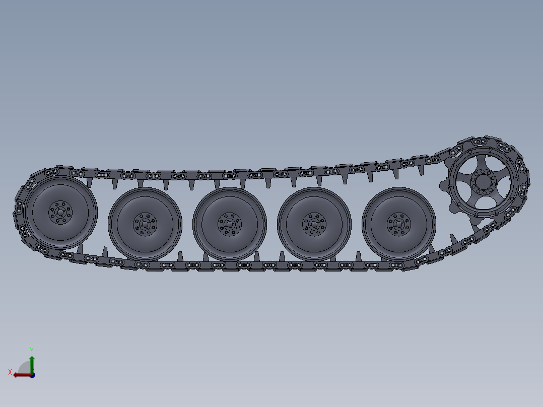 M113装甲车履带后视图